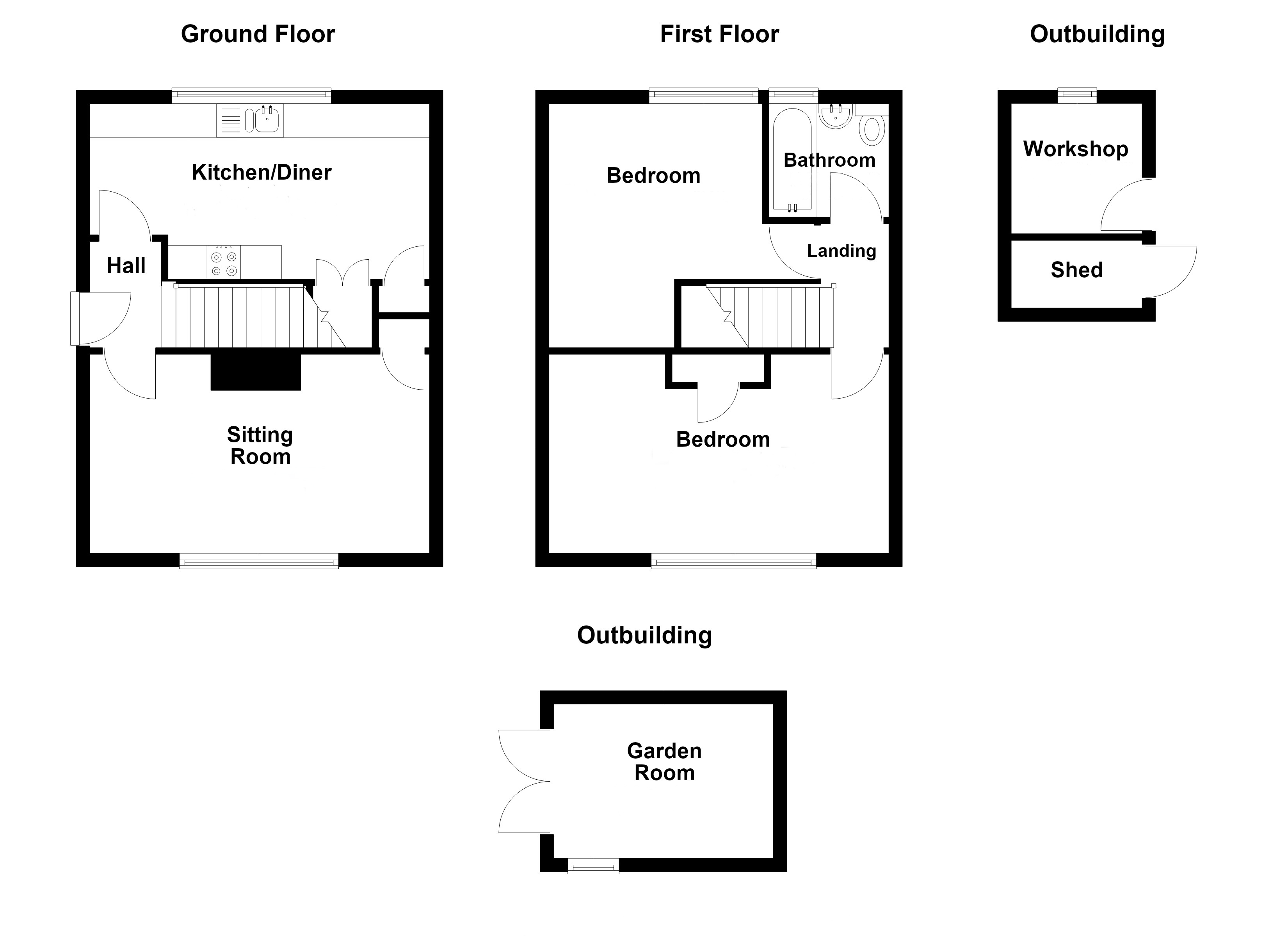 Lot: 164 - TWO-BEDROOM SEMI-DETACHED HOUSE FOR IMPROVEMENT AND REPAIR - 